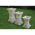 Rattan ပရိဘောဂ Set ဥယျာဉ် Wicker KD ကုလားထိုင်